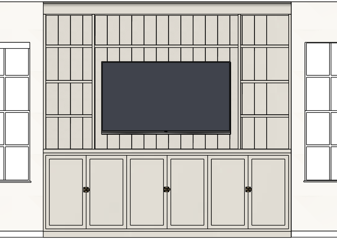 family room built-ins